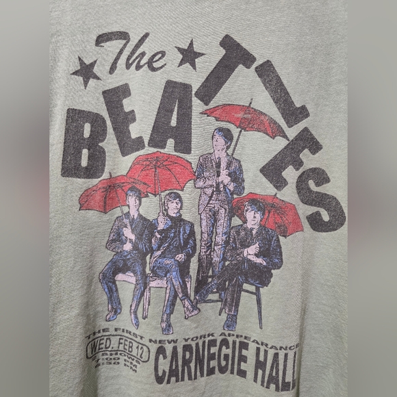 BEATLES Carnegie Hall Vintage Retro Concert Tour Simply VERA WANG T SHIRT Large - Picture 2 of 11